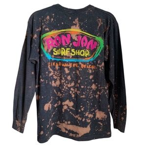 Ron Jon Surf Shop T-Shirt Acid Wash Shirt Medium Clearwater Beach Florida